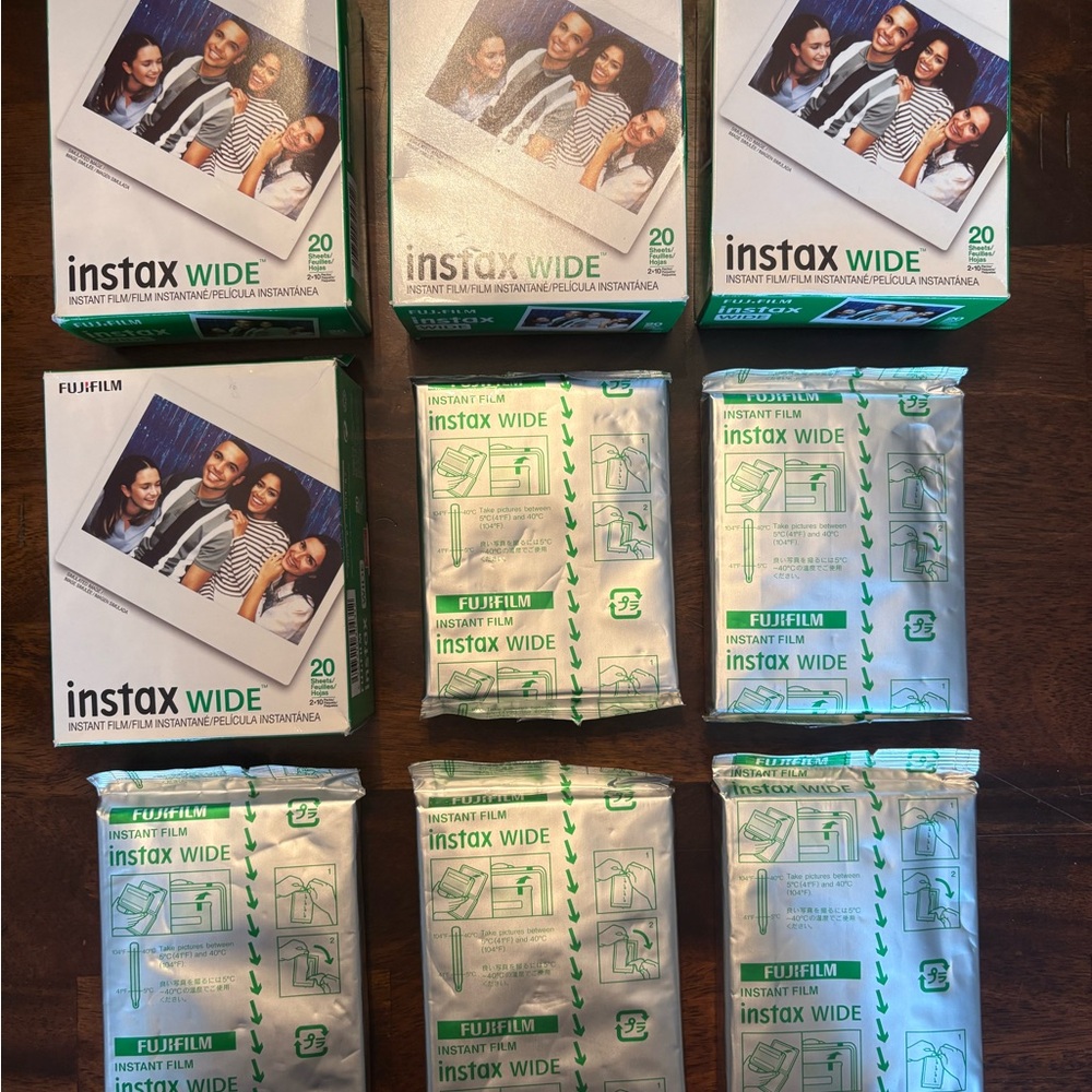 130 Exposures - Fujifilm Instax Wide Instant Film Packs